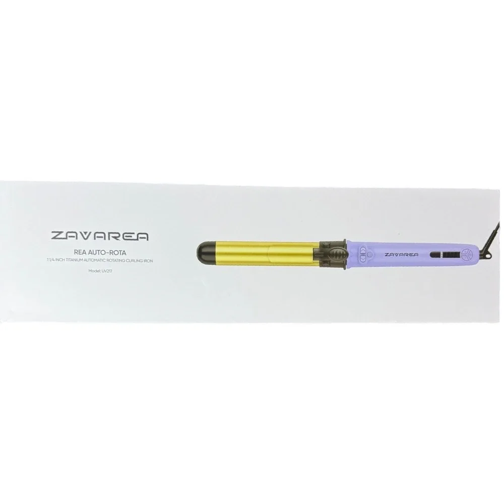 Zavarea Auto-Rota‎ Curling Iron Automatic Rotating Curler Wand Purple